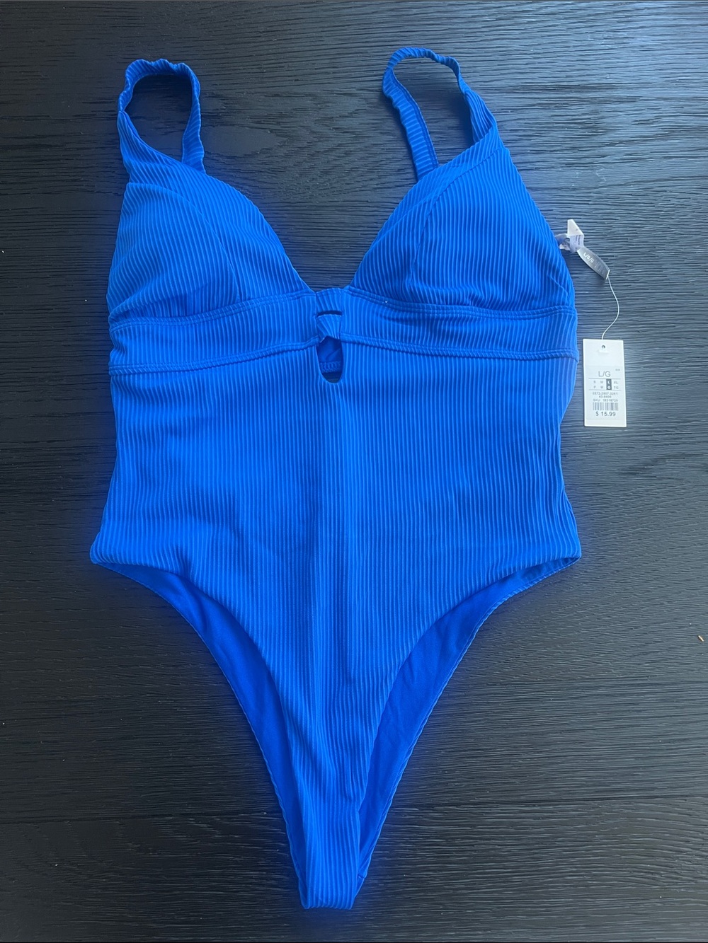 Women’s ' Ribbed One-Piece Swimsuit - Royal Blue